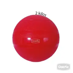 DACTIC - Balón Medicinal 2 Kg - Crossfit - Kine - Rojo
