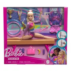 MATTEL - HRG52 BARBIE PROFESIONES SET DE JUEGO GIMNASTA