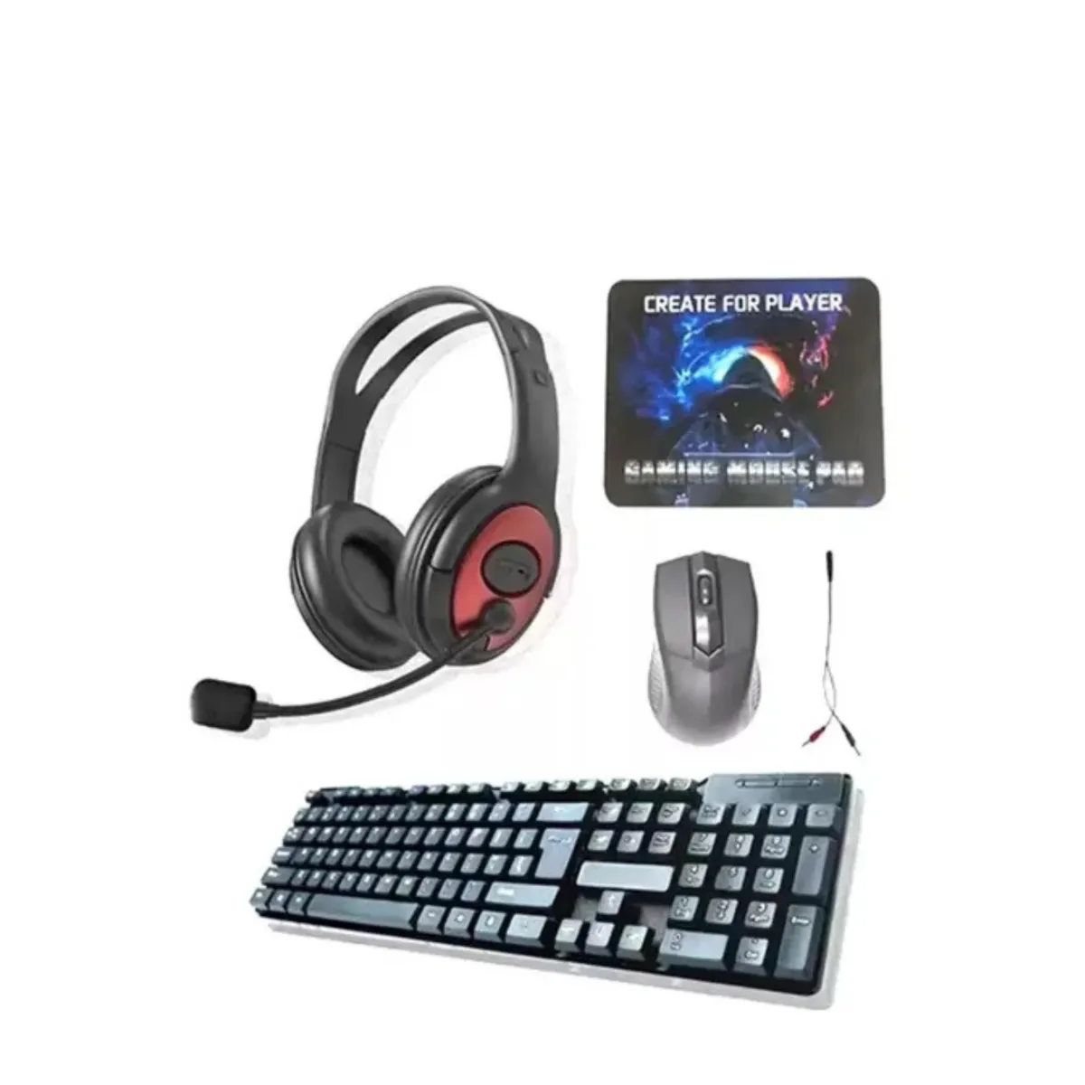GENERICO - Kit Gamer K10 Mouse Teclado Mousepad Y Audífonos MT