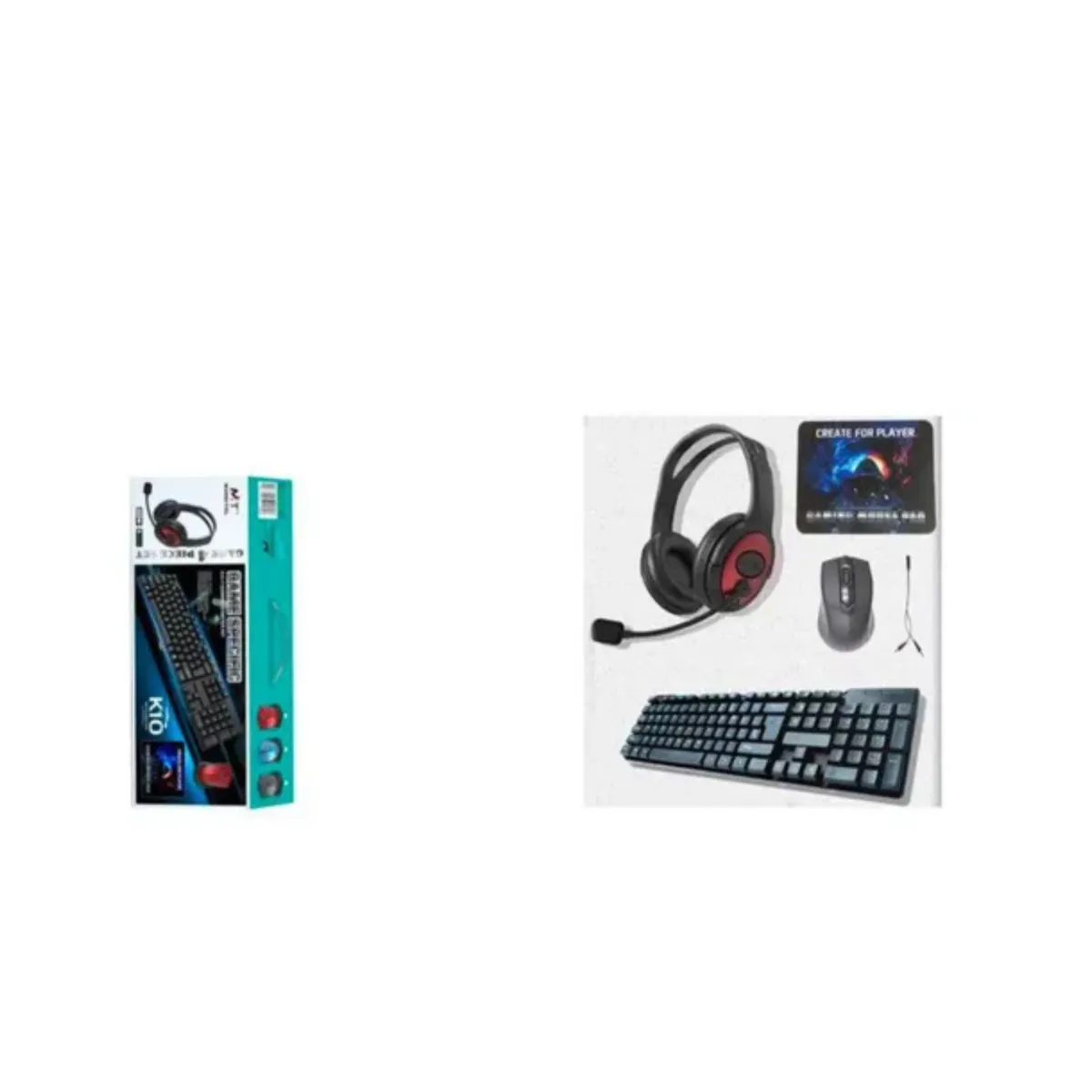 GENERICO - Kit Gamer K10 Mouse Teclado Mousepad Y Audífonos MT