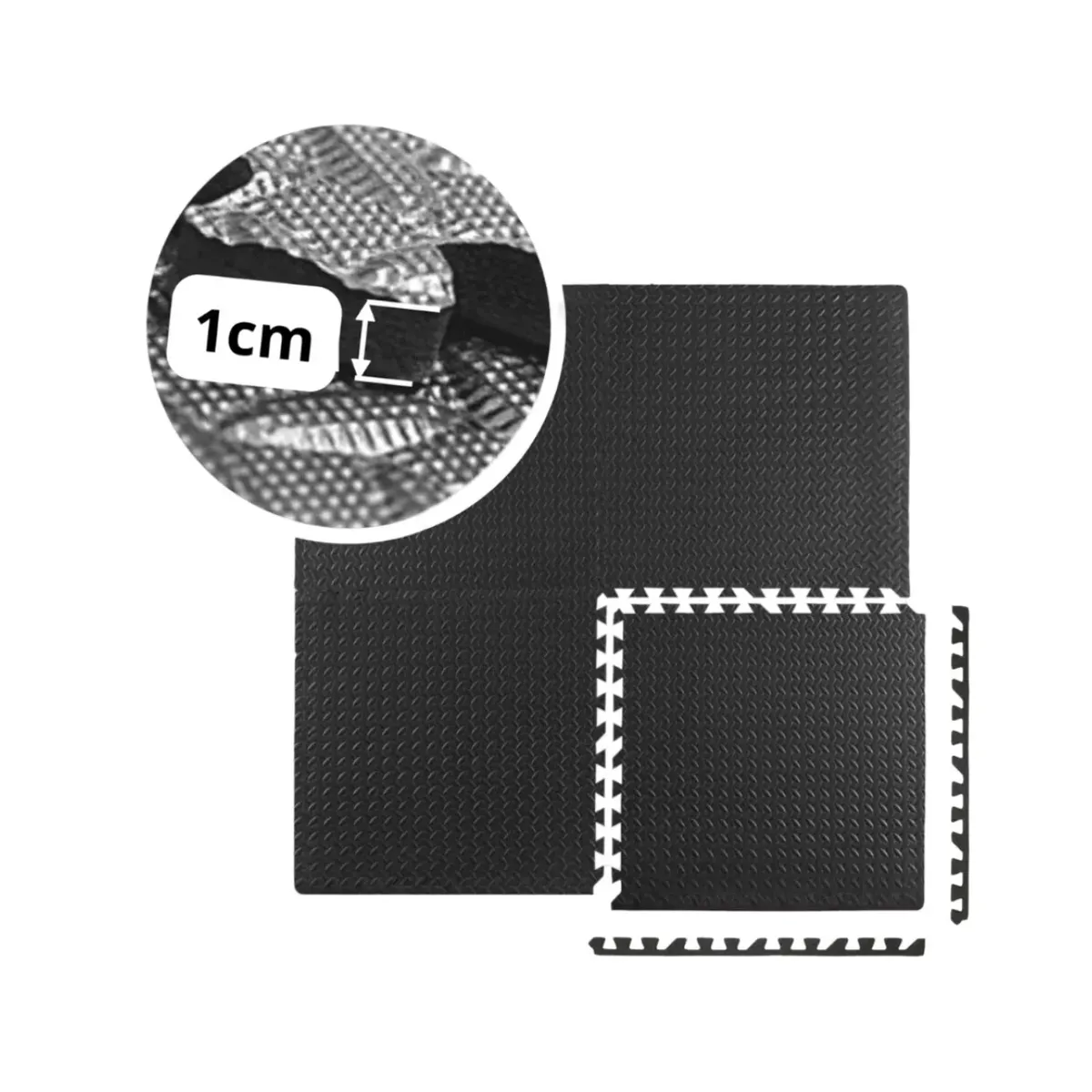 ANNI STAR - Pack 8 Unidad Piso Puzzle Alfombra Goma Eva Antigolpes 60x60