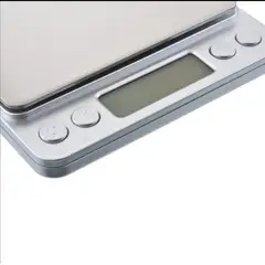 GEN - Balanza Pesa Gramera Digital 2kg De Cocina Alta Precision - Plateado