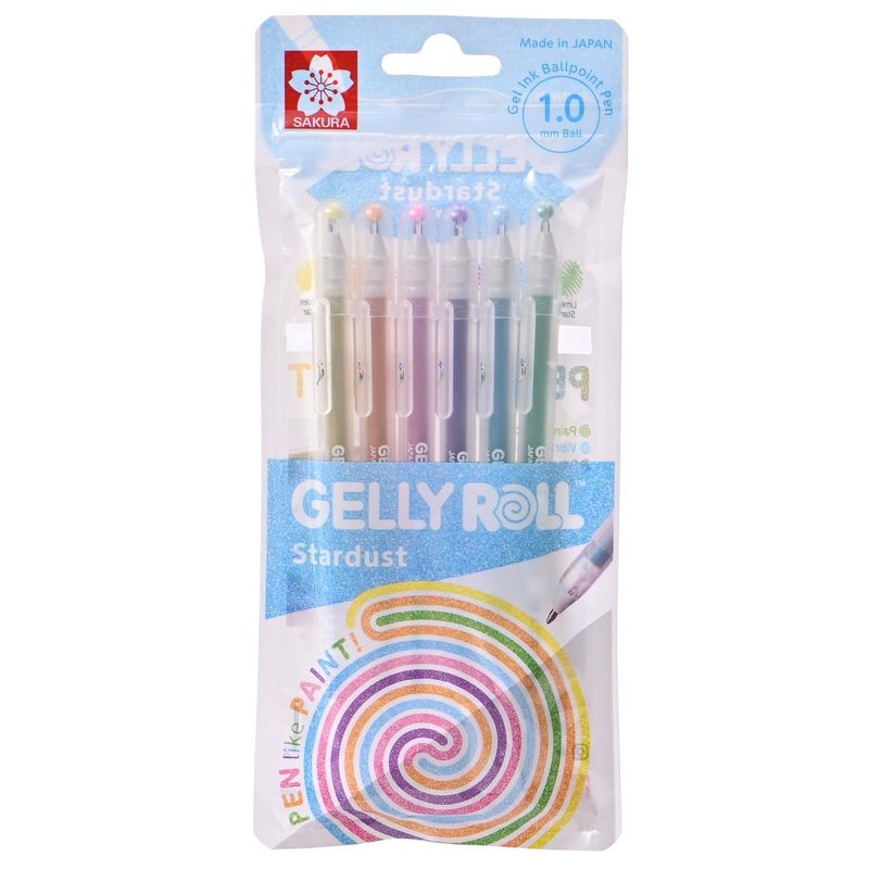 SAKURA - Lapiz Gel Gelly Roll Sakura 6 Colores Stardust