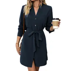 BLWOENS - Vestidos casuales de para mujeres - Azul
