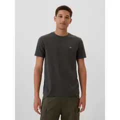 GAP - Polera Hombre Mini Logo Manga Corta Gris