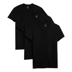 GAP - Poleras Pack De 3 Manga Corta Hombre Negro