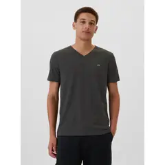 GAP - Polera Mini Logo Manga Corta Hombre Gris
