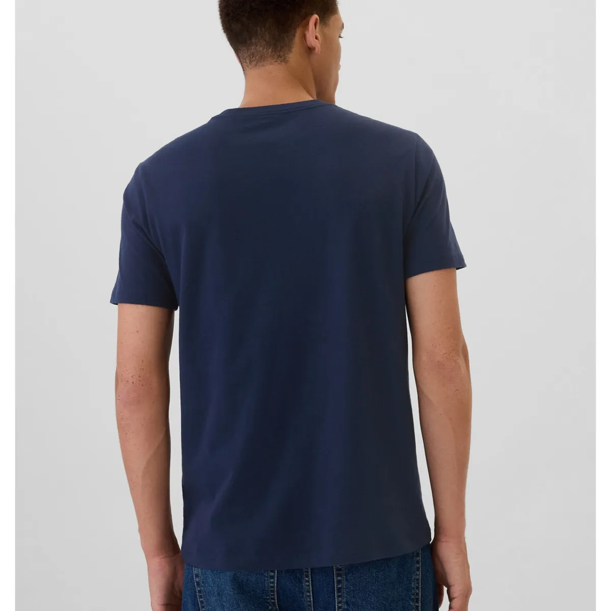 GAP - Polera Logo Uk Manga Corta Hombre Azul