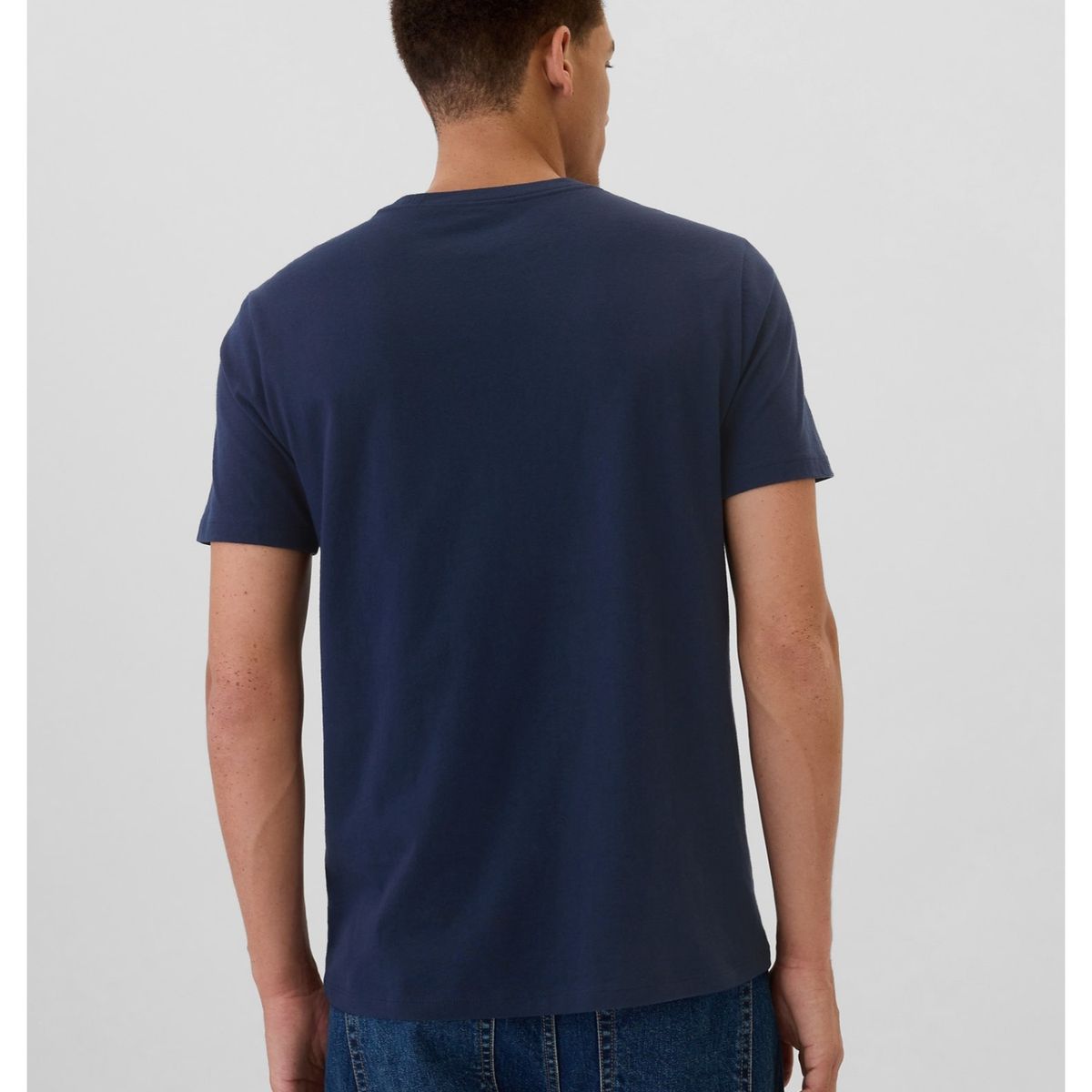 GAP - Polera Logo Uk Manga Corta Hombre Azul