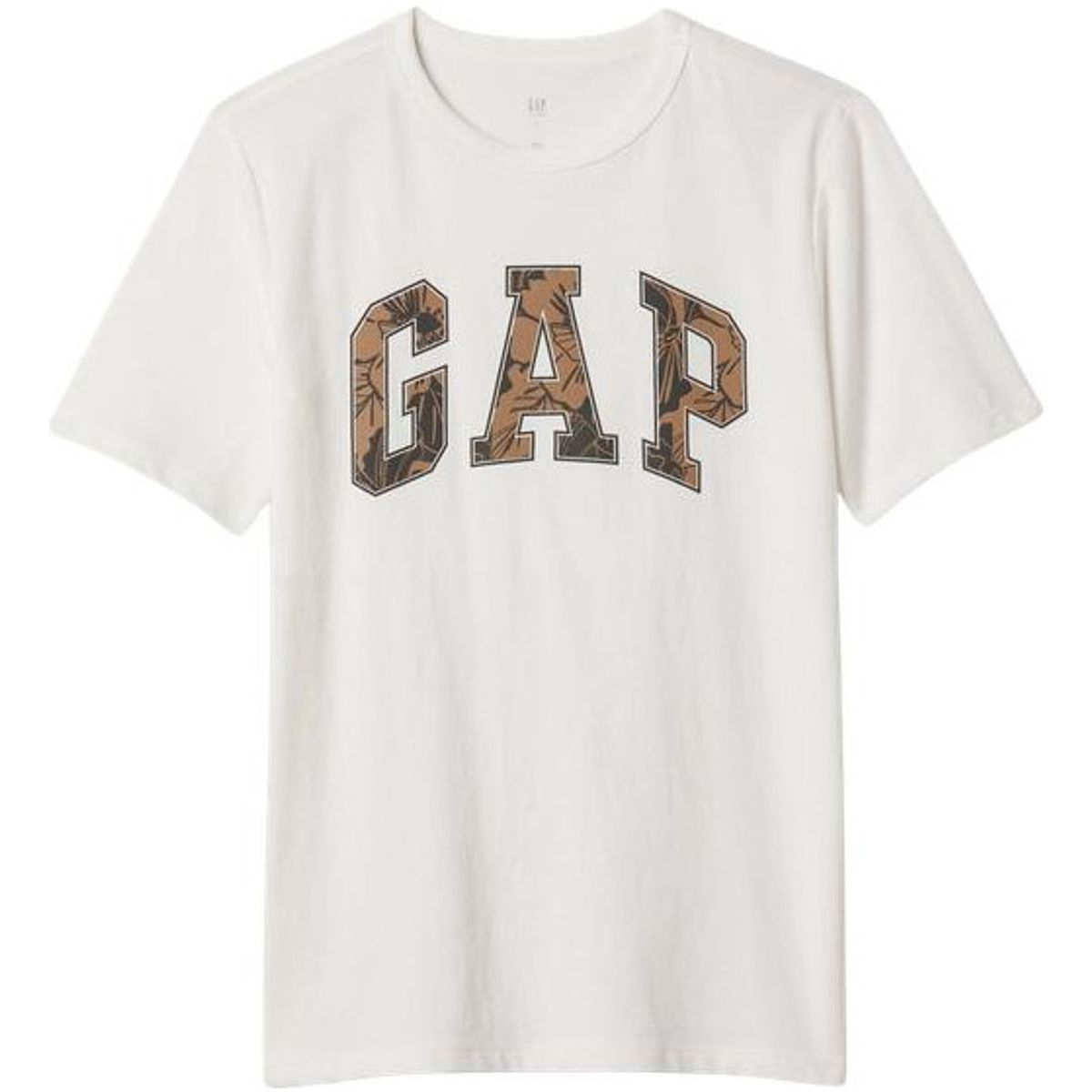 GAP - Polera Logo Manga Corta Hombre Blanco