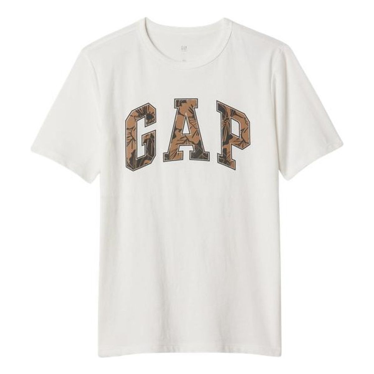 GAP - Polera Logo Manga Corta Hombre Blanco