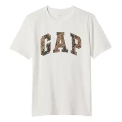 GAP - Polera Logo Manga Corta Hombre Blanco