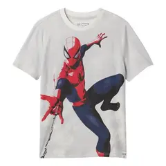 GAP - Polera Marvel Manga Corta Hombre Gris