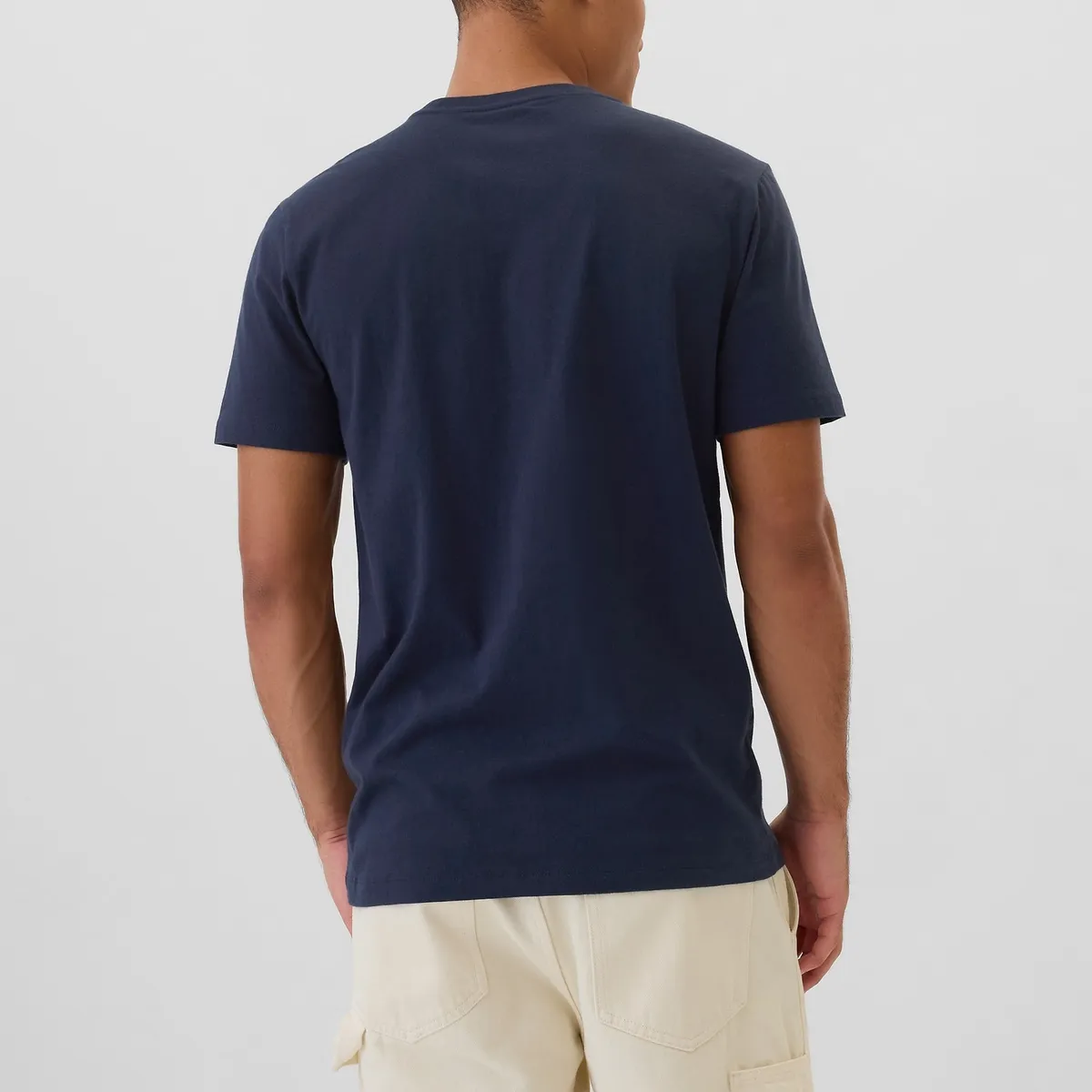 GAP - Polera Hombre Gap Mini Logo Manga Corta Azul