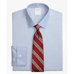 BROOKS BROTHERS - Camisa Cotton Pinpoint Regular Non-Iron Ainsley Cyan
