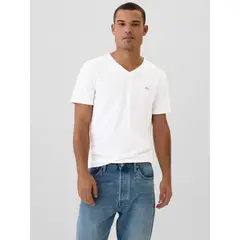 GAP - Polera Mini Logo Manga Corta Hombre Blanco