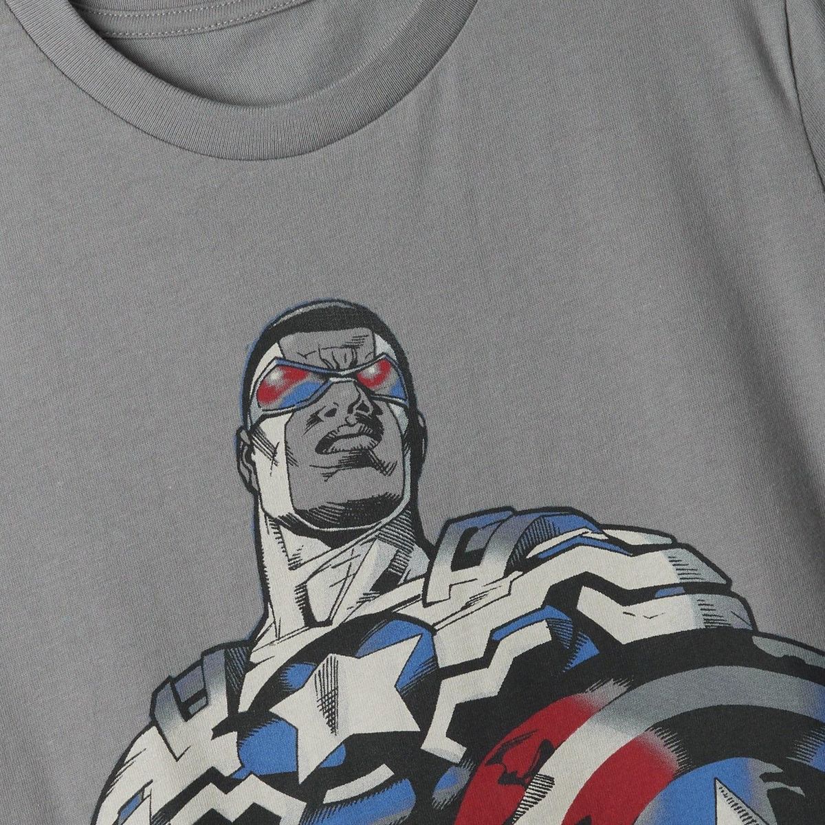 GAP - Polera Marvel Manga Corta Hombre Gris