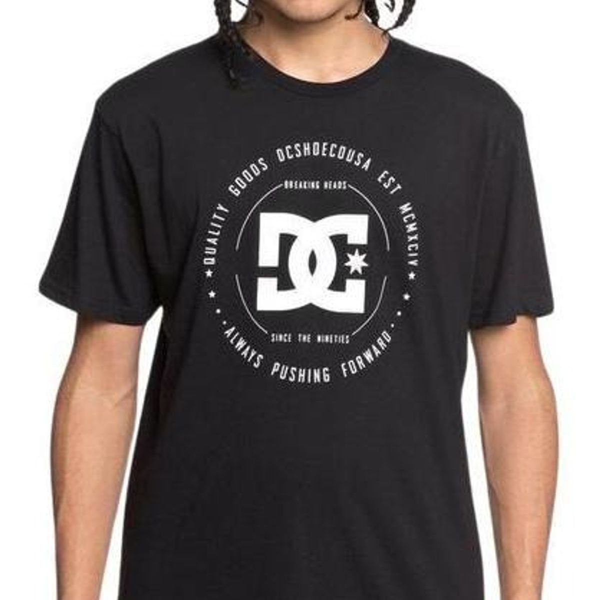 DC SHOES - Polera Hombre Rebuilt 2 Negro DC