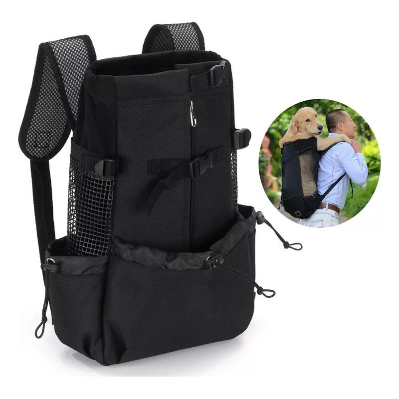 GENERICO - Mochila Acolchada para Mascotas en Trekking y Ciclismo