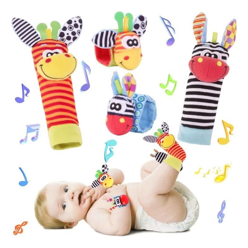 GENERICO - Calcetines y Pulseras Sensoriales para Bebés Divertidos