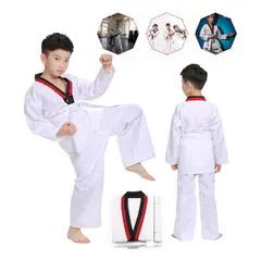 GENERICO - Traje de Taekwondo para Niños, Cómodo y Resistente