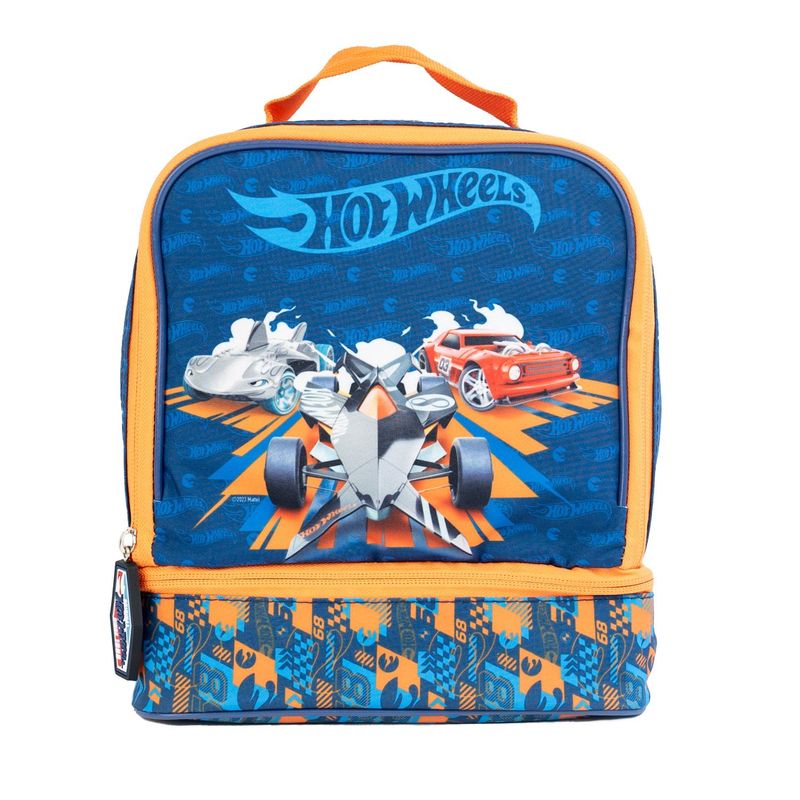 HOT WHEELS - Lonchera con Cierre Doble Hot Wheels