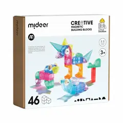 MIDEER - MD1407 CREATIVE MAGNETIC BUILDING BLOCKS 46 PIEZAS