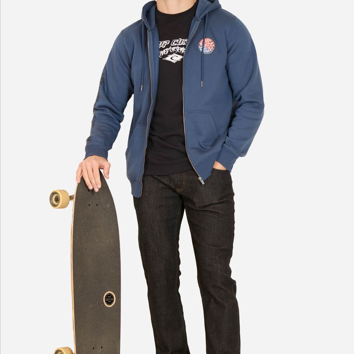 RIP CURL - Poleron FZ Nitrorip Azul Hombre Rip Curl - Azul