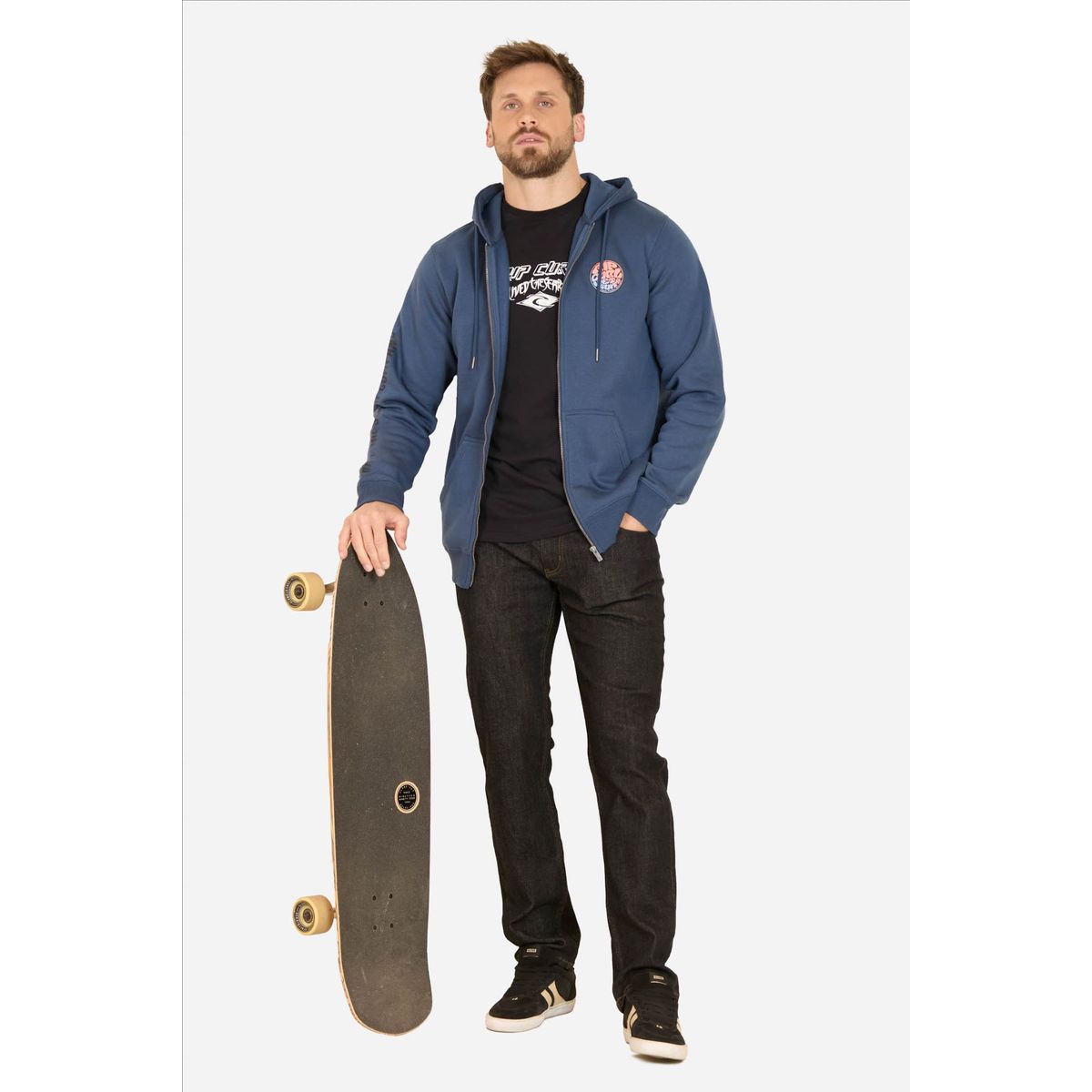 RIP CURL - Poleron FZ Nitrorip Azul Hombre Rip Curl - Azul