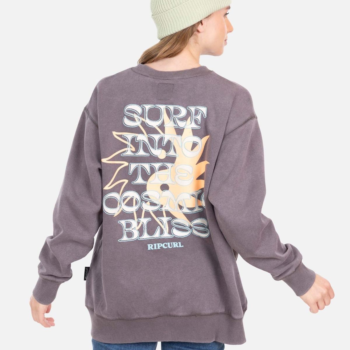 RIP CURL - Poleron CR In To The Cosmic Bliss Crew Café Mujer Rip Curl - Café