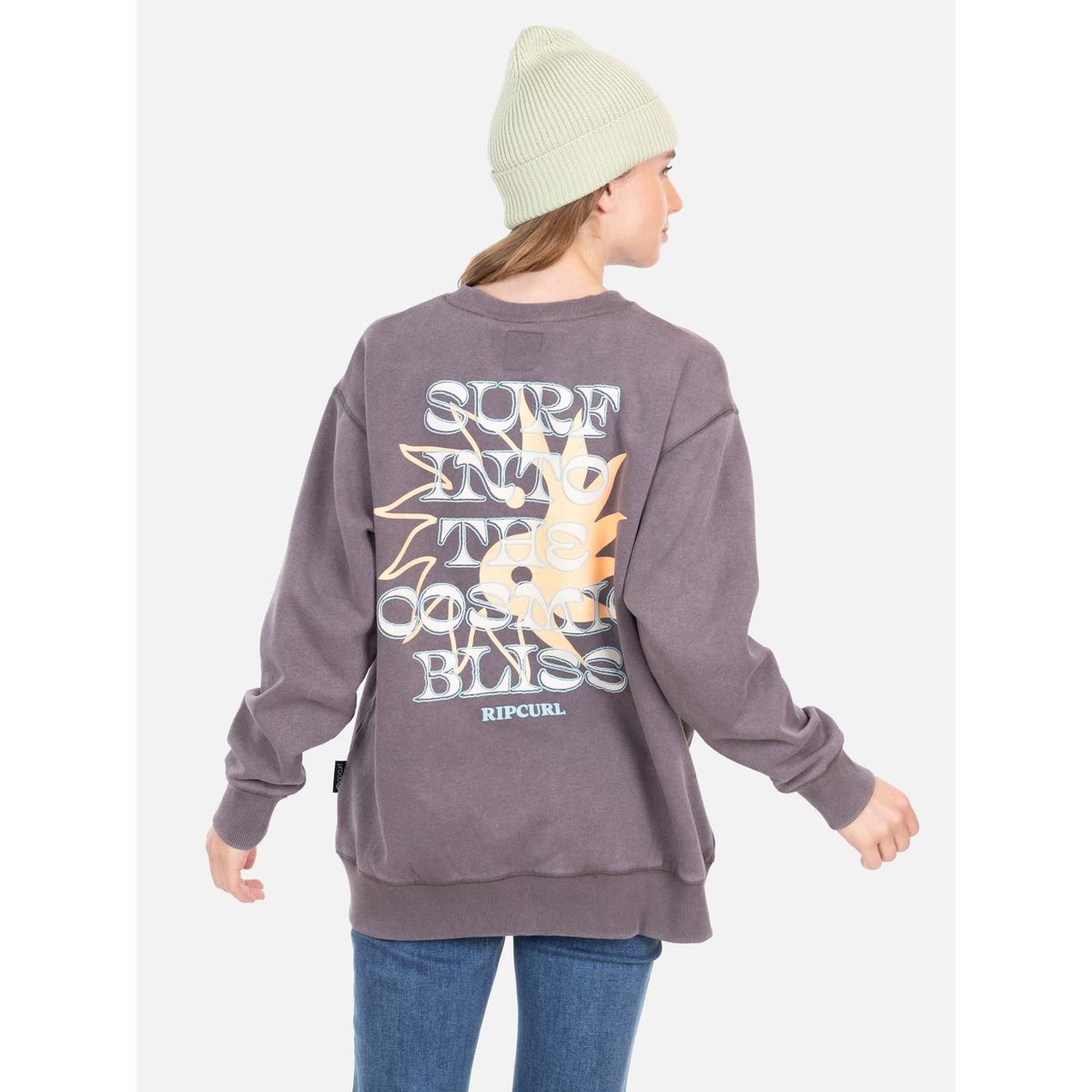 RIP CURL - Poleron CR In To The Cosmic Bliss Crew Café Mujer Rip Curl - Café