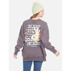 RIP CURL - Poleron CR In To The Cosmic Bliss Crew Café Mujer - Café