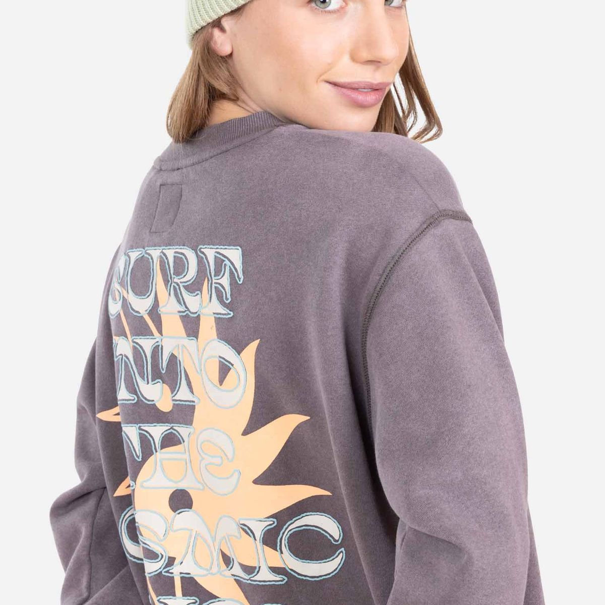 RIP CURL - Poleron CR In To The Cosmic Bliss Crew Café Mujer Rip Curl - Café