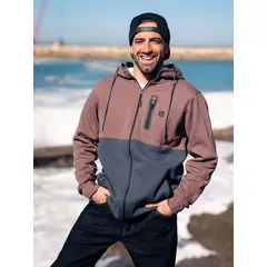 RIP CURL - Poleron Bonded RC Burdeo Hombre - Morado