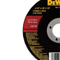 DEWALT - Pack 50 Disco Abrasivo Corte Metal 4-1/2 Dw44530 X50