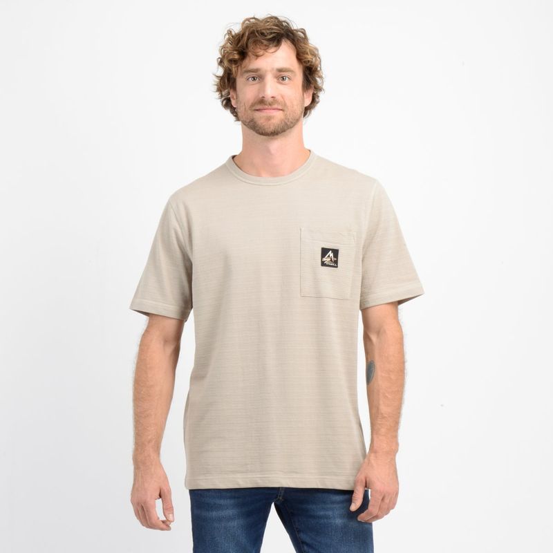O'NEILL - POLERA MANGA CORTA TORREY II BEIGE OSCURO