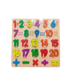 GENERICO - Tablero De Números Didáctico Aprendizaje Juguete Niño Madera NV