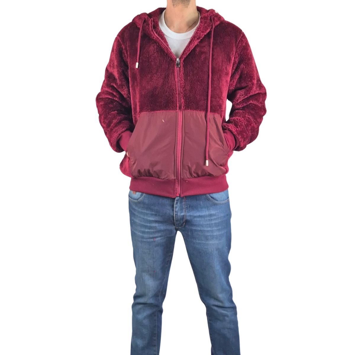 LIKE SHOP - Polerón Peludo Hombre Premium Con Cierre 0255