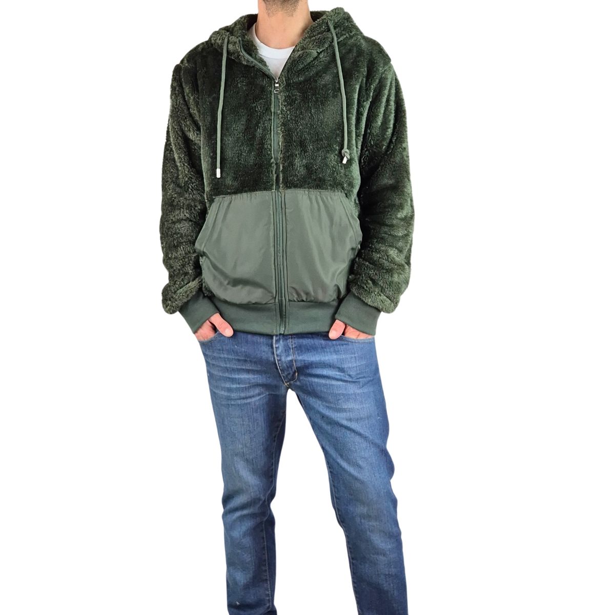 LIKE SHOP - Polerón Peludo Hombre Premium Con Cierre 0255