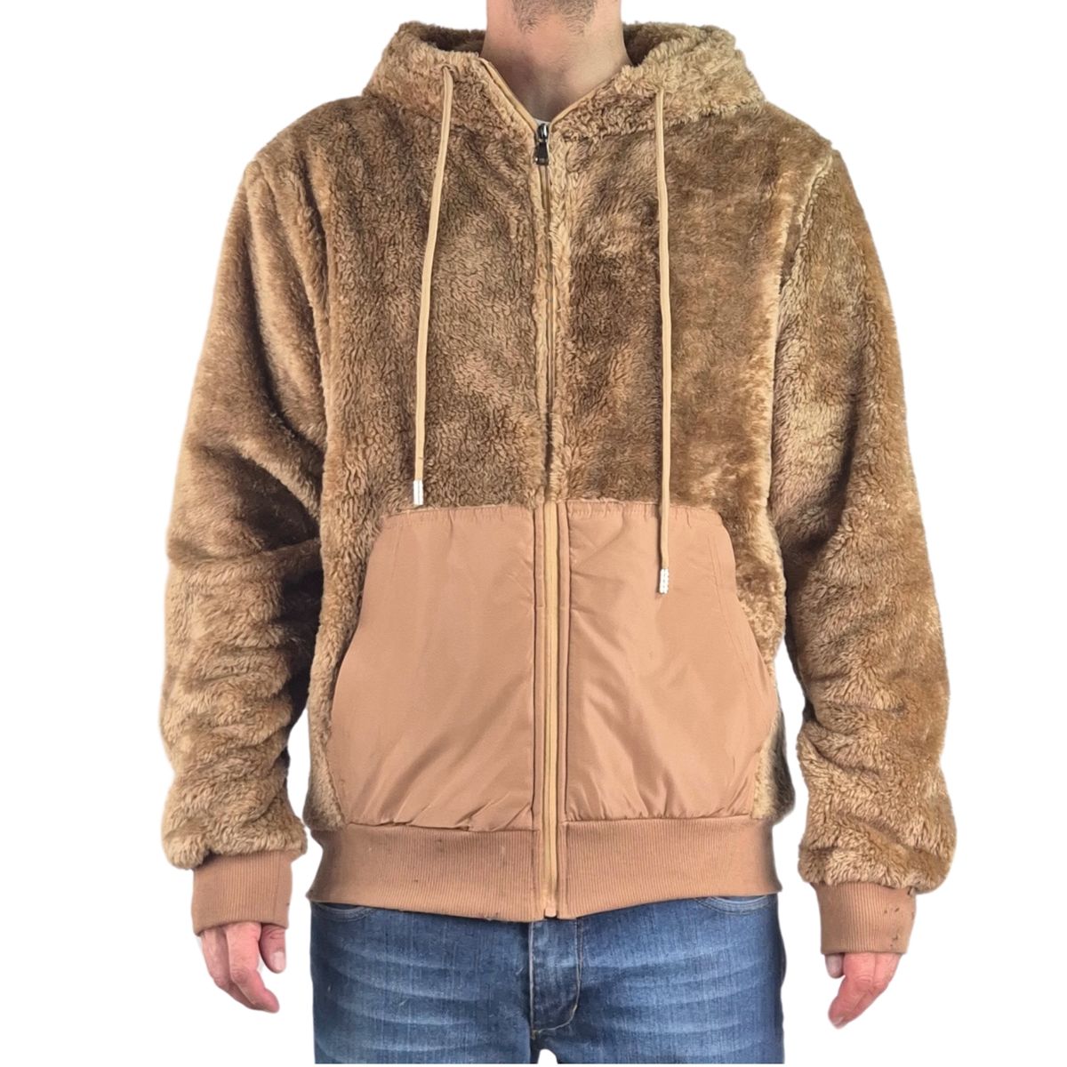 LIKE SHOP - Polerón Peludo Hombre Premium Con Cierre 0255