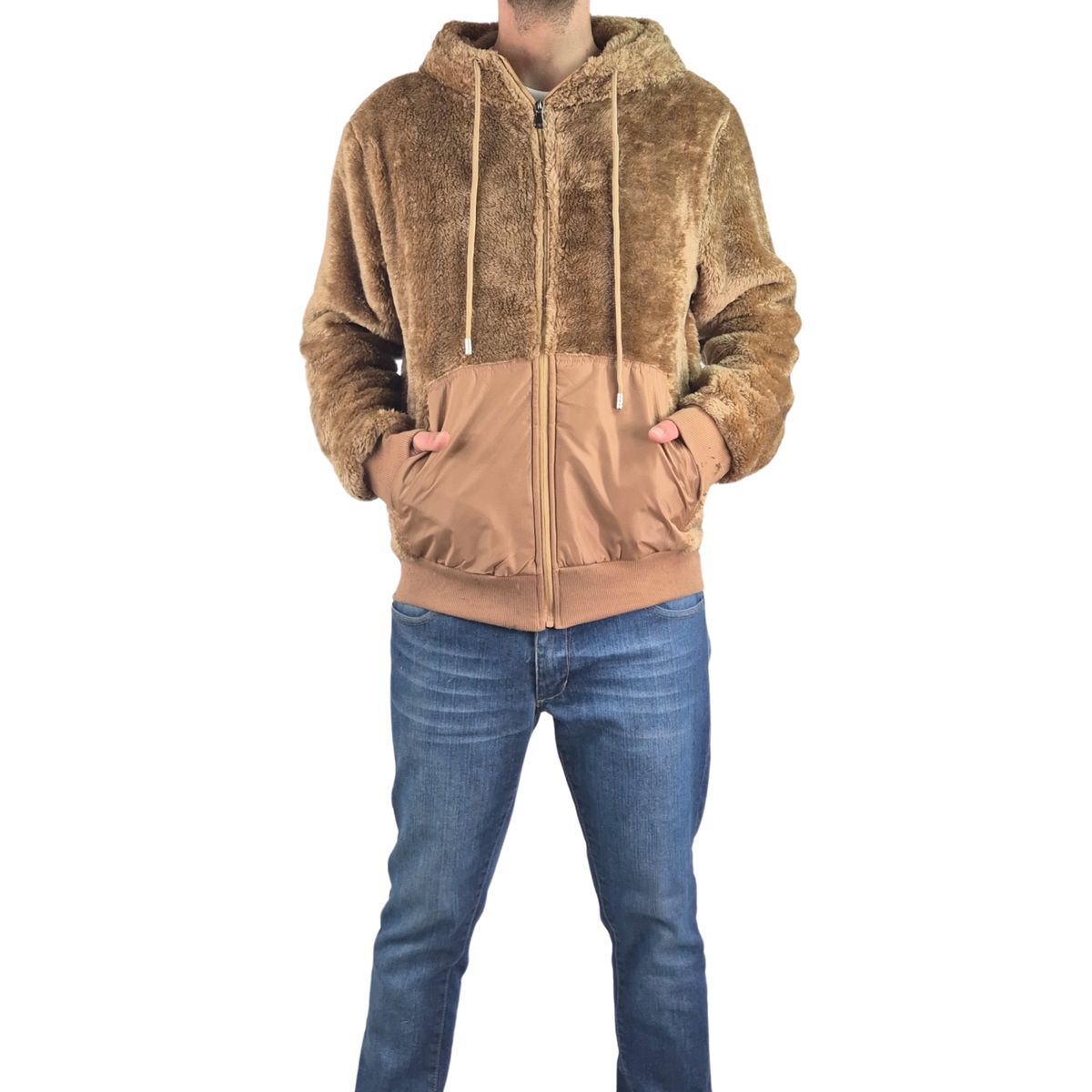 LIKE SHOP - Polerón Peludo Hombre Premium Con Cierre 0255