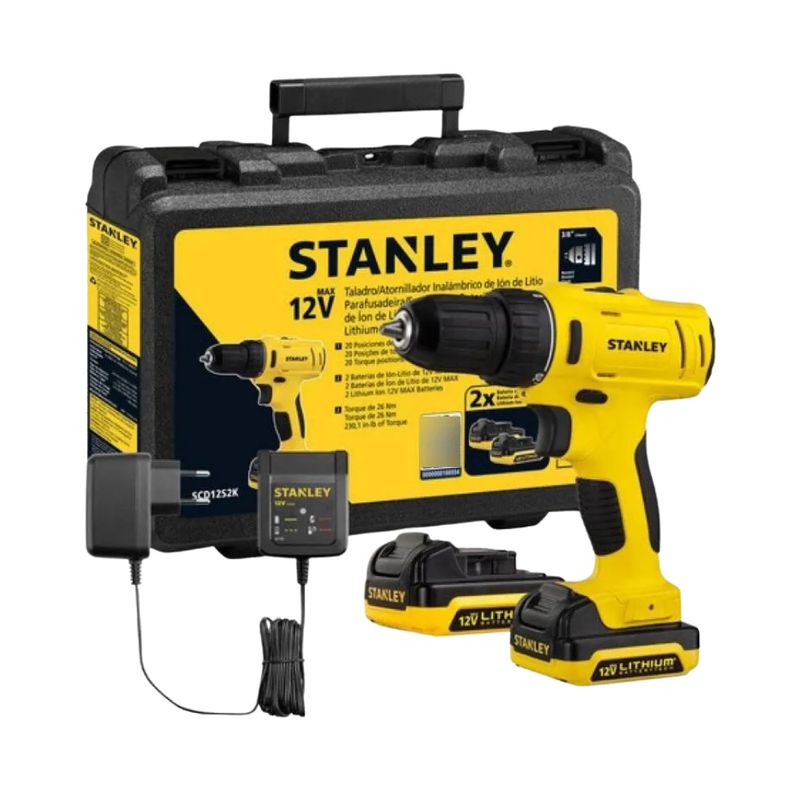 STANLEY - Taladro Atornillador Stanley 12v Scd121s2k