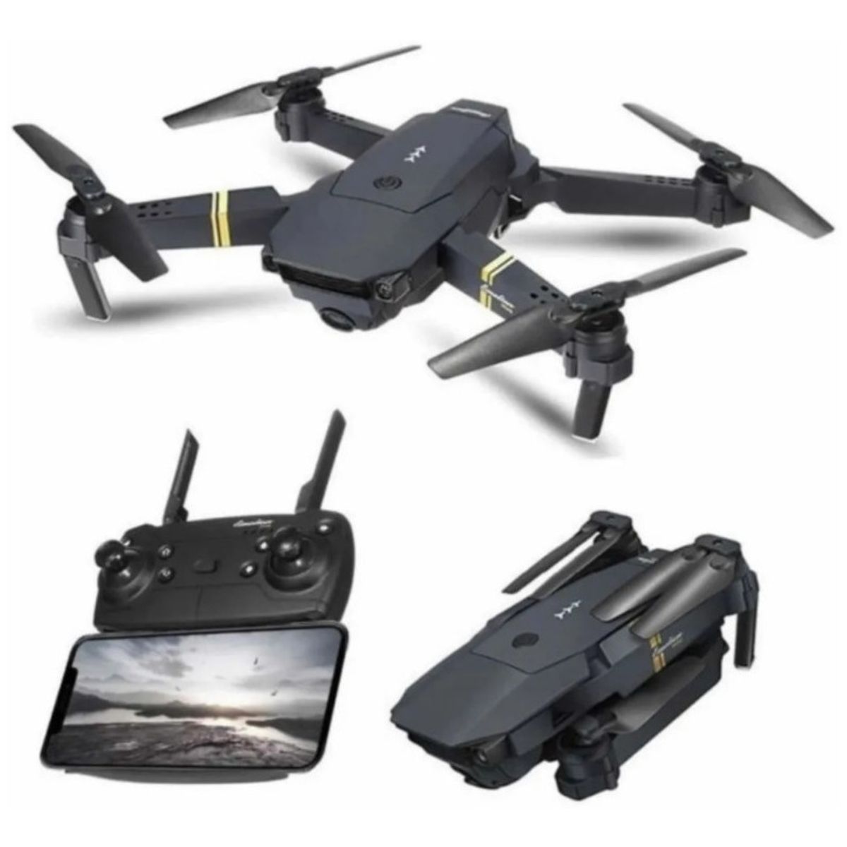 GENERICO - Drone 4k Profesional Dual Cámara Wifi Fpv Pegable