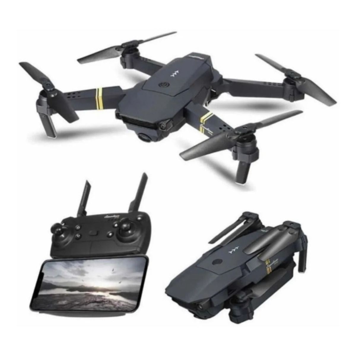 GENERICO - Drone 4k Profesional Dual Cámara Wifi Fpv Pegable