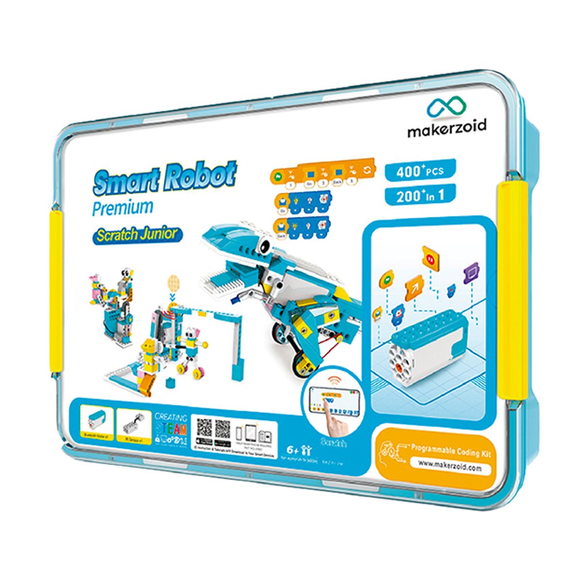 MAKERZOID - Robot Makerzoid Bloques Armables Programables Smart Robot Premium