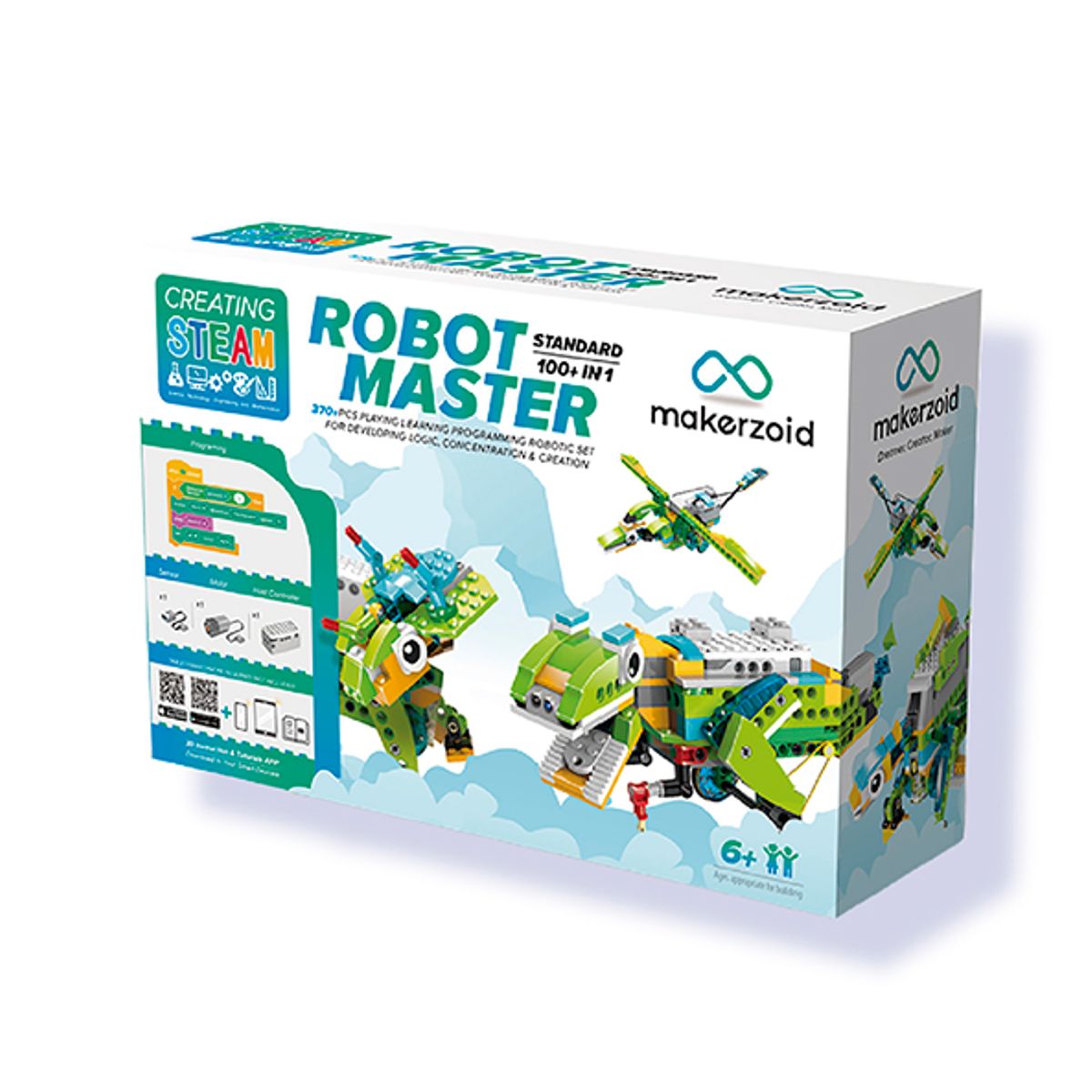 MAKERZOID - Robot Makerzoid Bloques Armables Programables Robot Master Standard