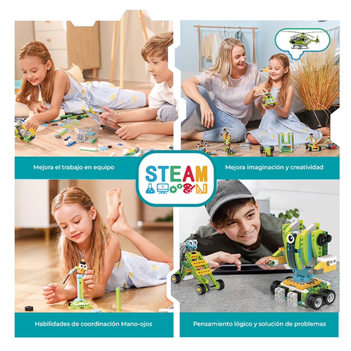 MAKERZOID - Robot Makerzoid Bloques Armables Programables Robot Master Premium