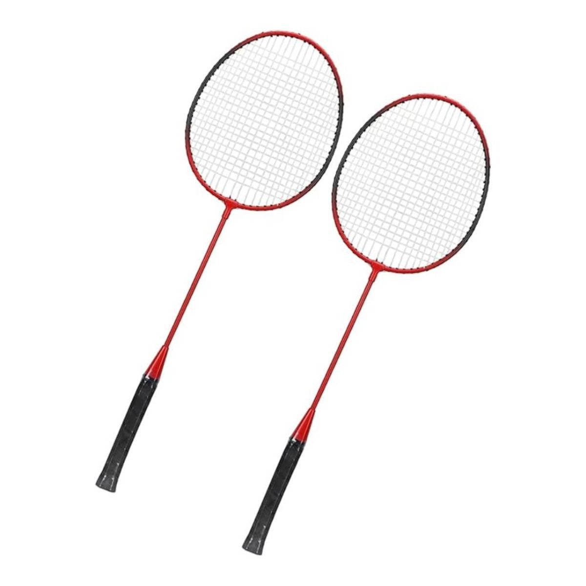 AK SPORT - Raqueta de Bádminton Deportiva set raqueta+plumilla+funda