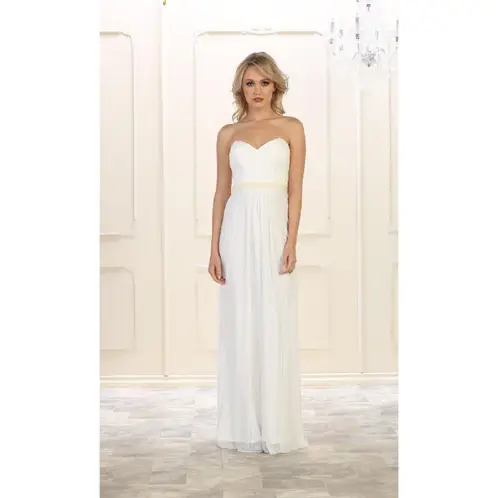 UNIQUE - VESTIDO LARGO L1190 BLANCO INVIERNO - Blanco