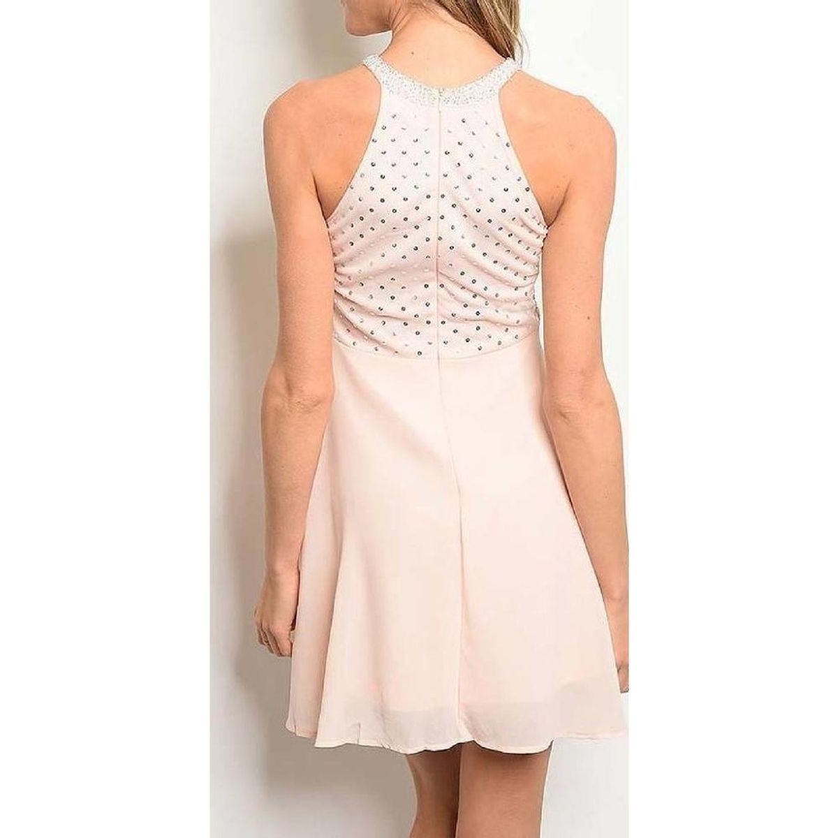 UNIQUE - VESTIDO CORTO C8092 ROSADO - Rosa